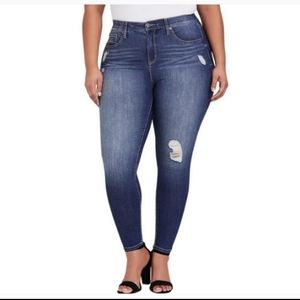 Torrid Sky High Distressed Skinny Jean